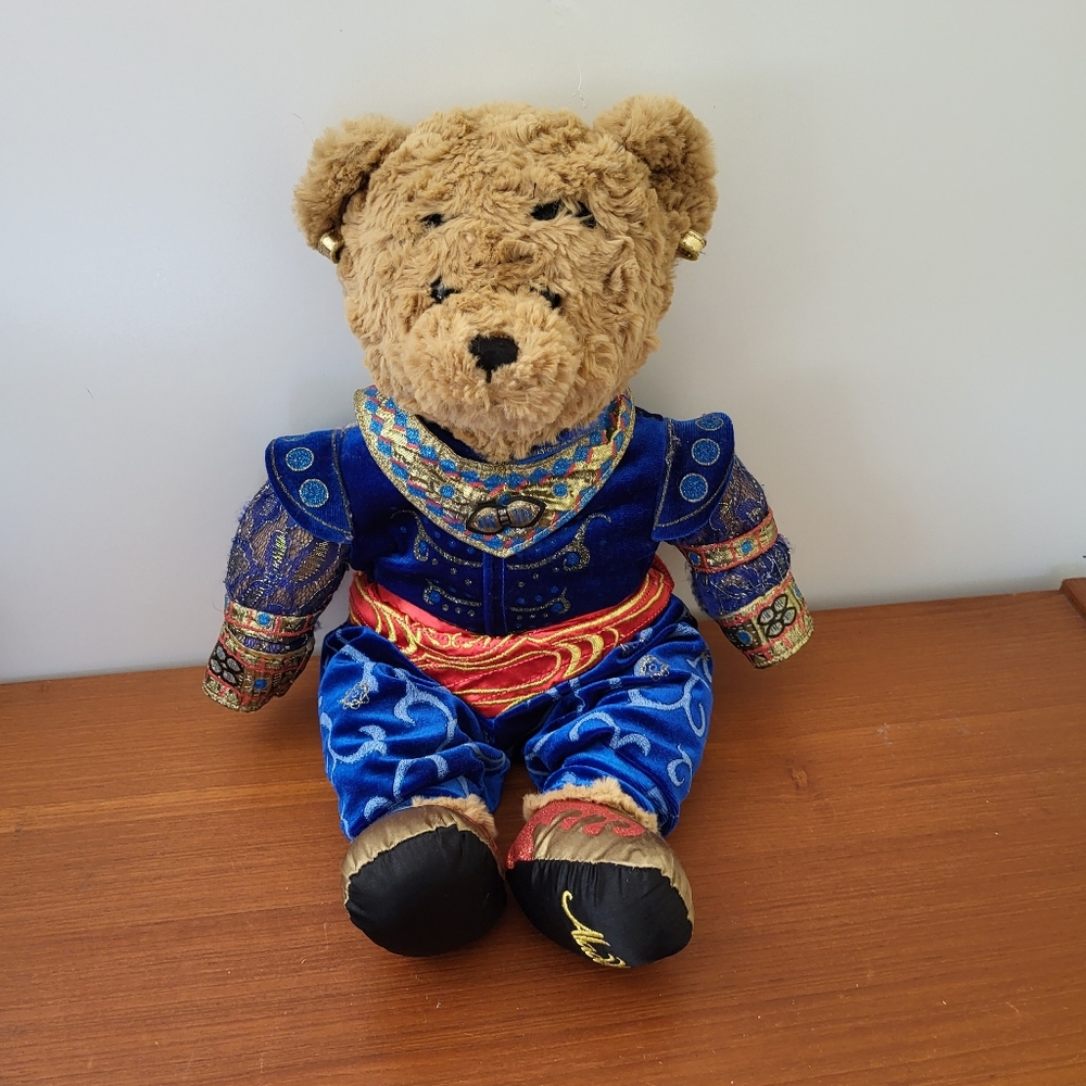 Disney Live Action Aladdin Genie Teddy Bear Plush small mark on shoe